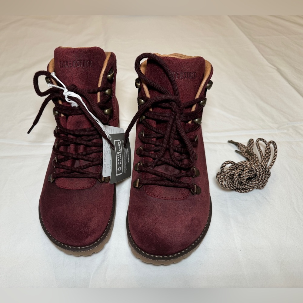 Birkenstock Jackson Ochre Boot size 37. Burgundy. NWT. No box